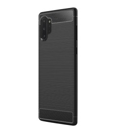 Силіконовий Polished Carbon для Samsung Galaxy Note 10 (Чорний)