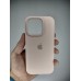 Оригінальний круглий силіконовий чохол для Apple iPhone 14 Plus (08) рожевий пісок