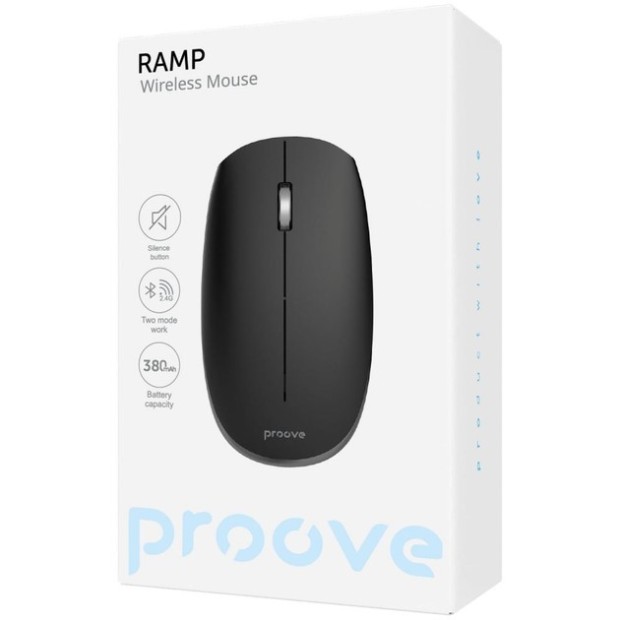Миша бездротова Proove Silent Ramp (чорна) WNRM00022001