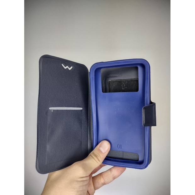 Чехол-книжка Universal Business Line Design 5.5 (Тёмно-синий) Чехол-книжка Universal Business Line Design 5.5 (Тёмно-синий)