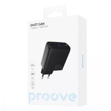 СЗУ-адаптер Proove Shot GaN 67W (2Type-C / 1USB ) (Чёрный)