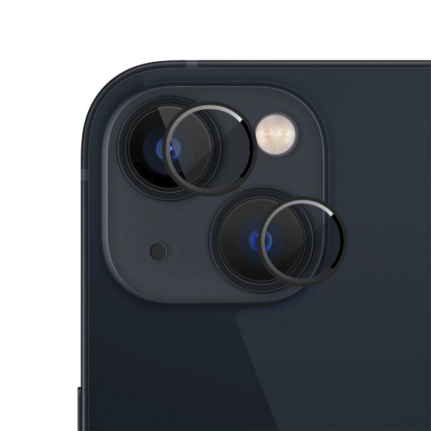 Захисне скло на камеру Metal Armor Apple iPhone 14  /  14 Plus Black