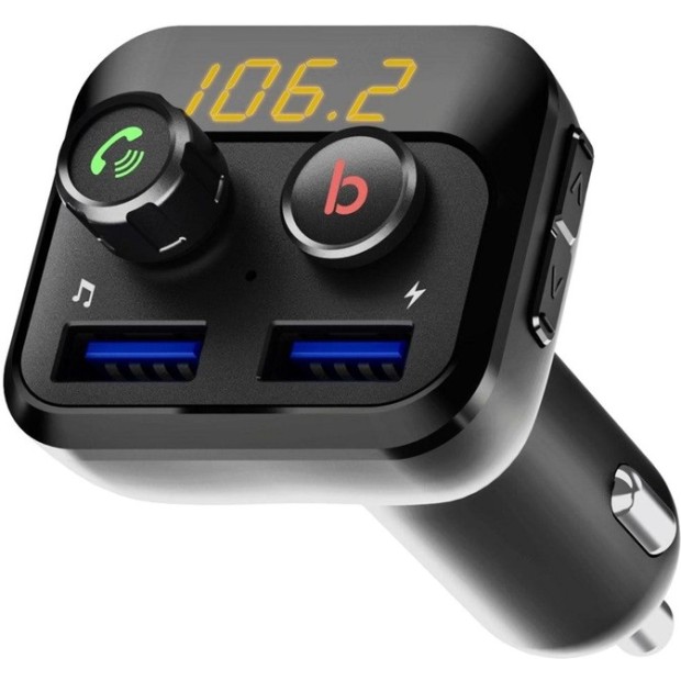 FM-модулятор Grand-X 98GRX (2USB) (Чорний) GX