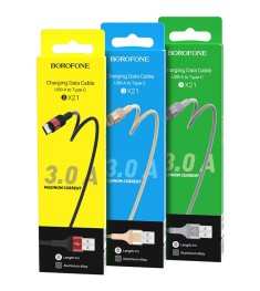 USB-кабель Borofone BX21 (Type-C) (Сірий)