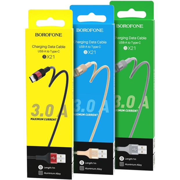 USB-кабель Borofone BX21 (Type-C) (Серый) USB-кабель Borofone BX21 (Type-C) (Серый)