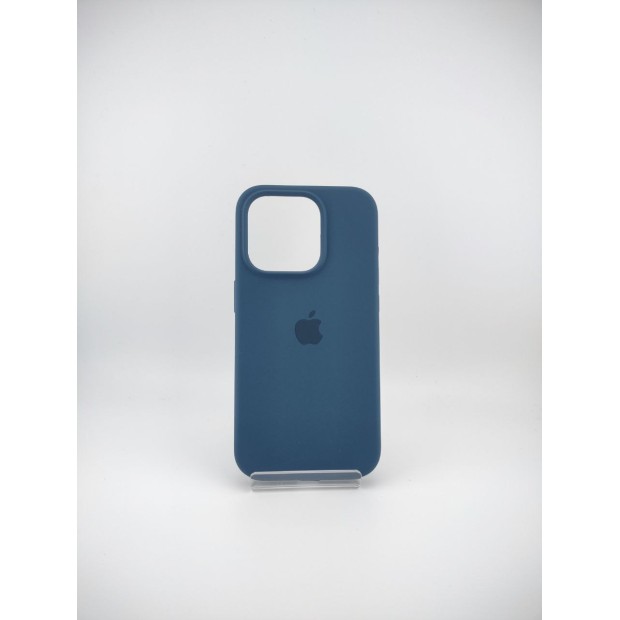 Силіконовий оригінальний чохол для Apple iPhone 15 Pro (Storm Blue)