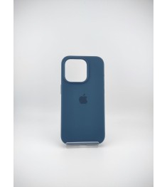 Силіконовий оригінальний чохол для Apple iPhone 15 Pro (Storm Blue)