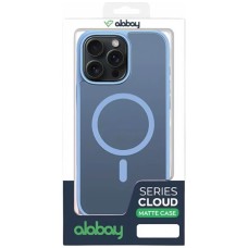 Силиконовый чехол Alabay Cloud Matte Apple iPhone 15 Pro Max (Light Blue)