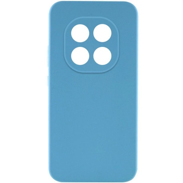Силіконова оригінальна преміум Xiaomi Redmi Note 14 Pro (захист камери) (Небесно-блакитний)