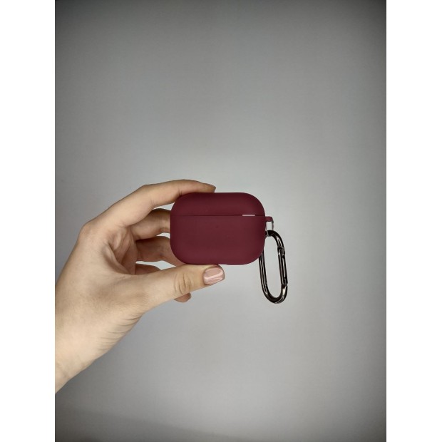Чехол для наушников Full Silicone Case with Microfiber Apple AirPods Pro 2 (57) Marsala
