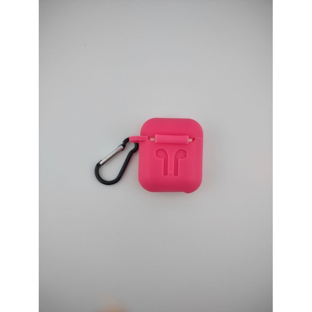 Чохол для навушників Full Silicone Case Apple AirPods 1  /  2 (56) Cyclamen
