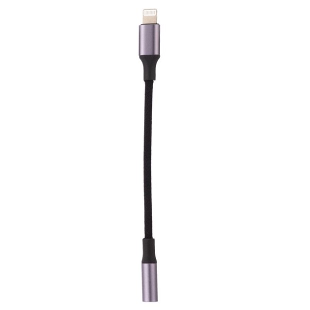Перехідник XoKo AC-017 Lightning на 3,5 мм (Чорний) AC-017