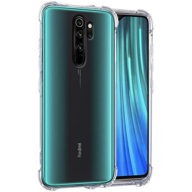 Силікон 6D Xiaomi Redmi Note 8 Pro (Прозорий)