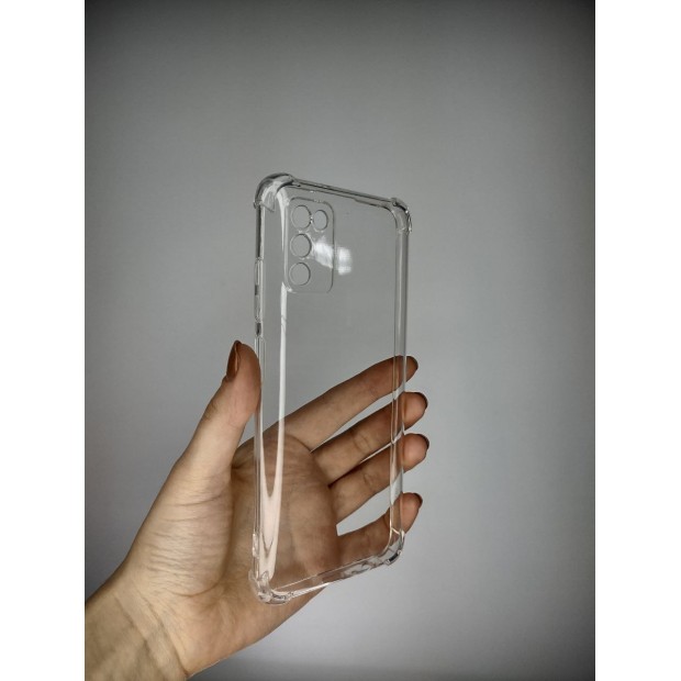 Силікон 6D Samsung Galaxy A03S (2020) (ShutCam) (Прозорий)