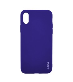 Силикон iNavi Color iPhone X / XS (фиолетовый)