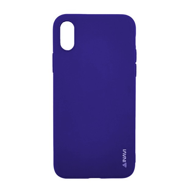 Силіконовий чохол iNavi Color для iPhone X  /  XS (фіолетовий)