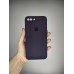 Силіконовий чохол Original Square RoundCam для Apple iPhone 7 Plus  /  8 Plus (72) Відтінок баклажан.