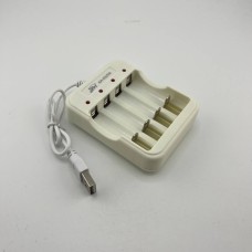 Зарядное устройство для батареек Rivex (AA/AAA) (Белый) Зарядное устройство для батареек Rivex (AA/AAA) (Белый)