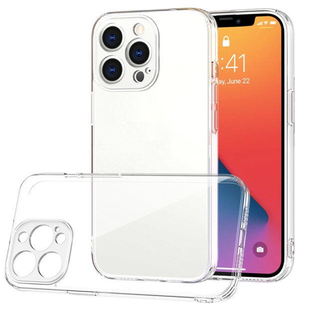 Силикон Virgin Case Apple iPhone 13 Pro Max (ShutCam) (Прозрачный)