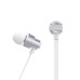 Провідні навушники-гарнітура вакуумні Celebrat C8 (Сріблястий)