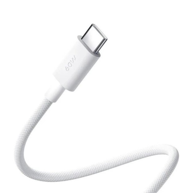USB-кабель Xiaomi 3A BHR0878GL (1м) (Type-C - Type-C) (Білий) (Оригінал) K