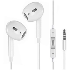 Проводные наушники-гарнитура вкладыши XO EP43 (White) DT