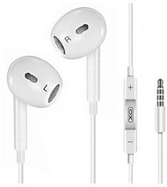 Дротові навушники-гарнітура вкладиші XO EP43 (Білі) DT