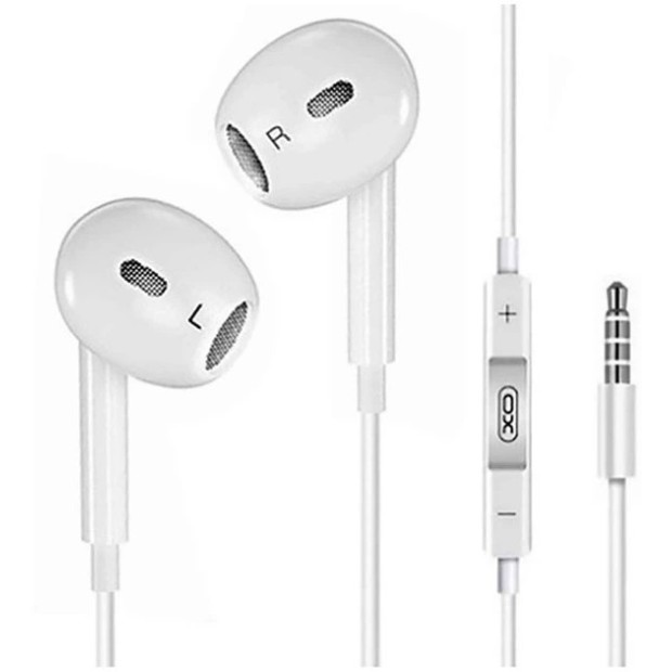Проводные наушники-гарнитура вкладыши XO EP43 (White) DT