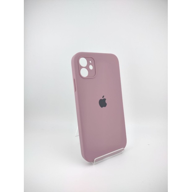 Силіконовий оригінальний квадратний чохол RoundCam для Apple iPhone 11 (01) Bilberry
