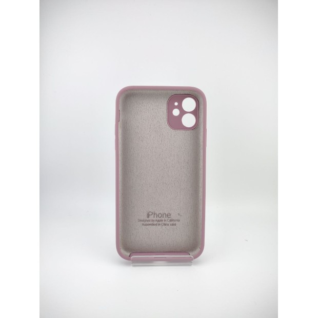 Силіконовий оригінальний квадратний чохол RoundCam для Apple iPhone 11 (01) Bilberry