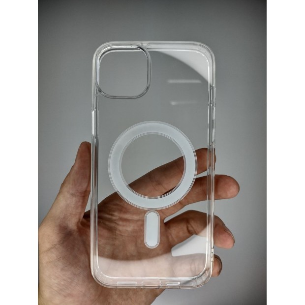 Чохол Clear Case with MagSafe для Apple iPhone 15 Plus (Прозорий)