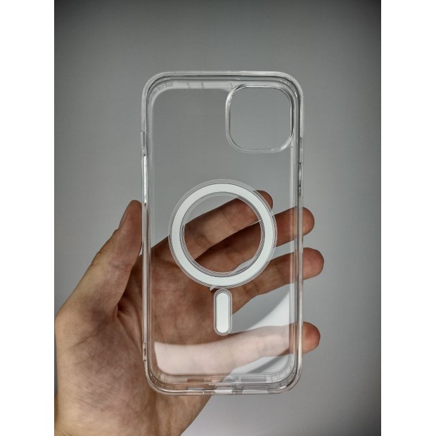 Чехол Clear Case with MagSafe Apple iPhone 15 Plus (Прозрачный)
