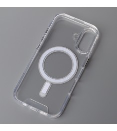 Силіконовий чохол Space Case MagSafe для Apple iPhone 16 (прозорий)