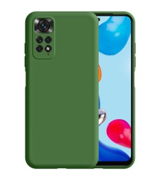 Силікон Original 360 ShutCam Case Xiaomi Redmi Note 11 / Note 11S (Темно-зелений..