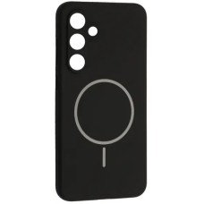Чохол Silicone Case MagSafe Samsung Galaxy S24 FE (Чорний)