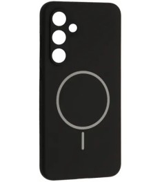 Чохол Silicone Case MagSafe Samsung Galaxy S24 FE (Чорний)