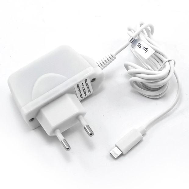 СЗУ-адаптер IPhone 4 V3 / AWM LED (5V-2.1A) (Белый)