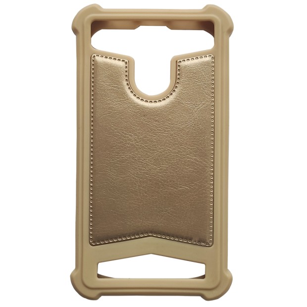 Чохол Leather Universal 4.5-5.0 (Золотий)