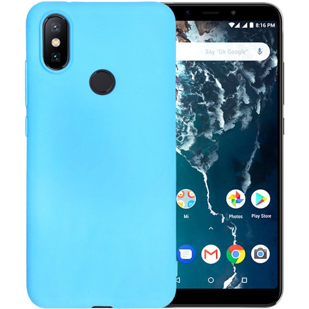 Чехол Силикон iNavi Color для Xiaomi Mi6x / A2 (голубой)