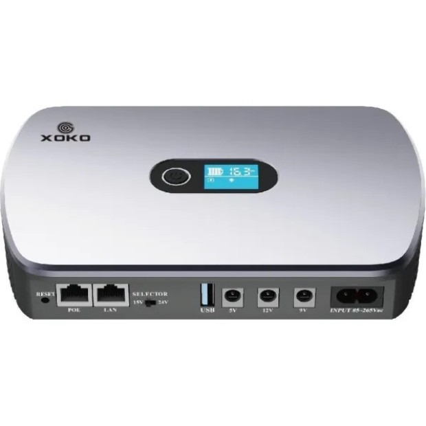 Джерело безперебійного живлення для роутера XoKo 36W DC UPS 12000mAh (Чорний) XK-DC1236W
