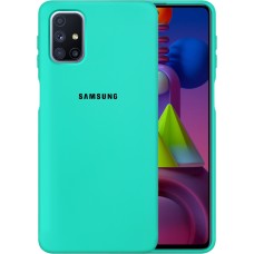 Силіконовий чохол Original 360 Case Logo для Samsung Galaxy M51 (2020) (Бірюзовий)