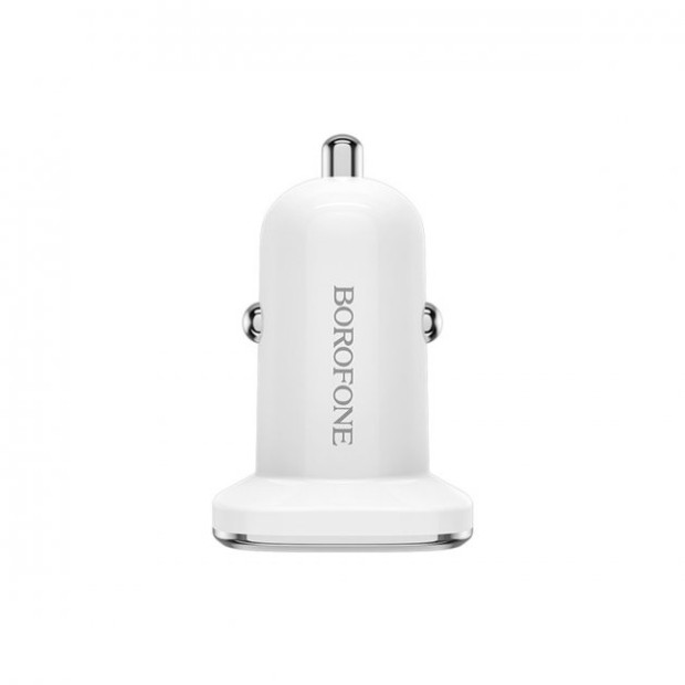 Адаптер живлення Borofone BZ12A з підтримкою QC 3.0 та кабелем Type-C (білий)