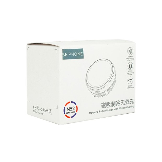 Автодержатель Be Phone T2 15W с охлаждением (Чёрный) BEP-T2