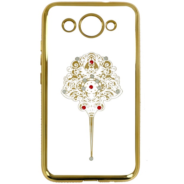 Силіконовий чохол Kingxbar Diamond для Huawei Y3 2017 (Заколка, Золотий) Силіконовий чохол Kingxbar Diamond для Huawei Y3 2017 (Заколка, Золотий)