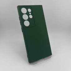 Силикон Original Samsung Galaxy S24 Ultra (ShutCam) (Тёмно-зелёный)