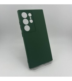 Силикон Original Samsung Galaxy S24 Ultra (ShutCam) (Тёмно-зелёный)