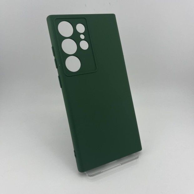 Силикон Original Samsung Galaxy S24 Ultra (ShutCam) (Тёмно-зелёный)