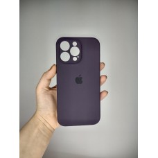 Силіконовий оригінальний чохол RoundCam для Apple iPhone 14 Pro Max (баклажановий)