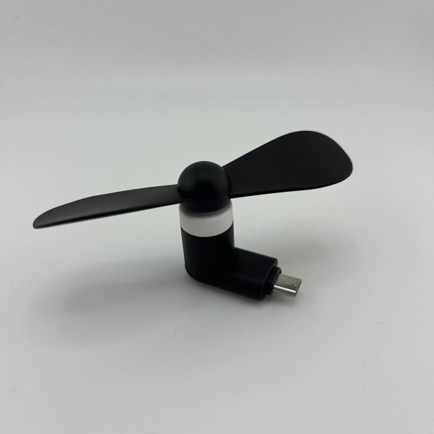 Вентилятор мобільний MicroUSB (Чорний)