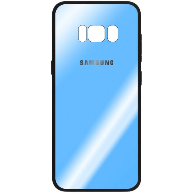 Накладка Glass Case для Samsung Galaxy S8 Plus (блакитний)
